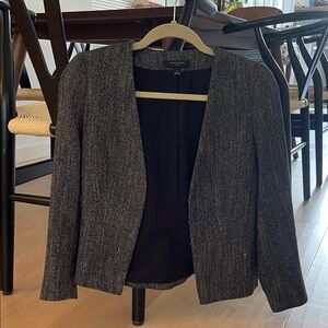 Ann Taylor Charcoal Tweed Blazer